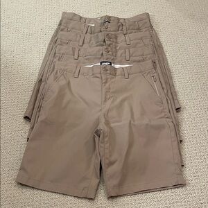 Lands' End School Uniform Boys Sport Active Performance Chino Shorts